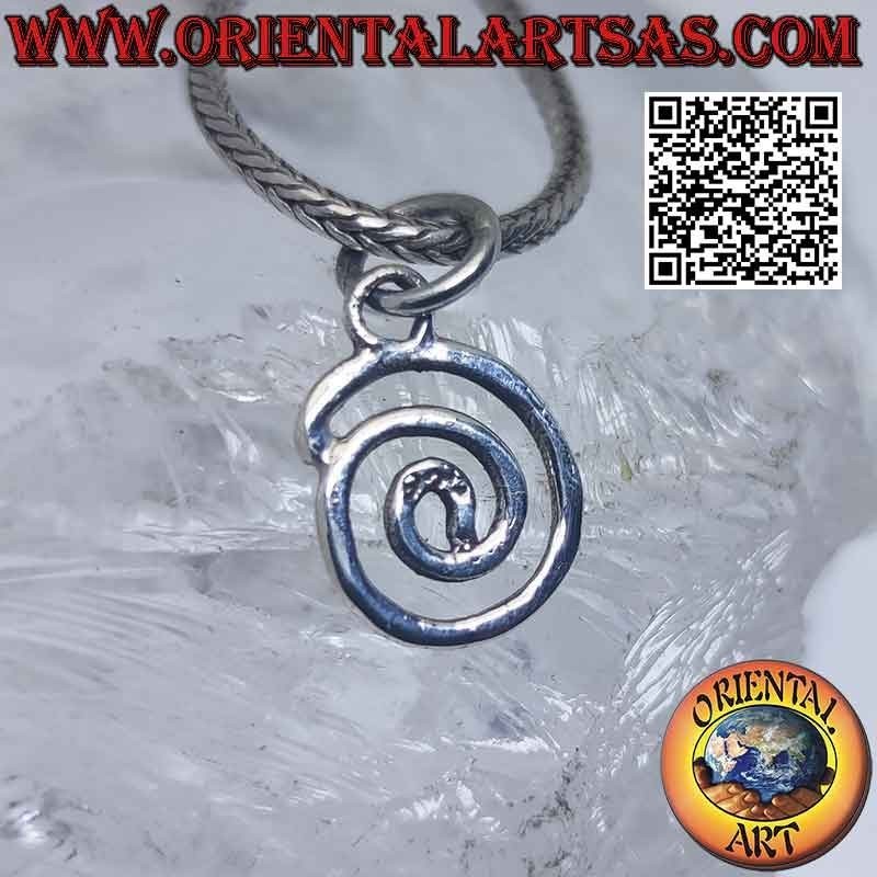 Ciondolo in argento, Spirale Evolvente o di Archimede