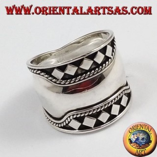 Silber Breitbandring , Bali, brüllen