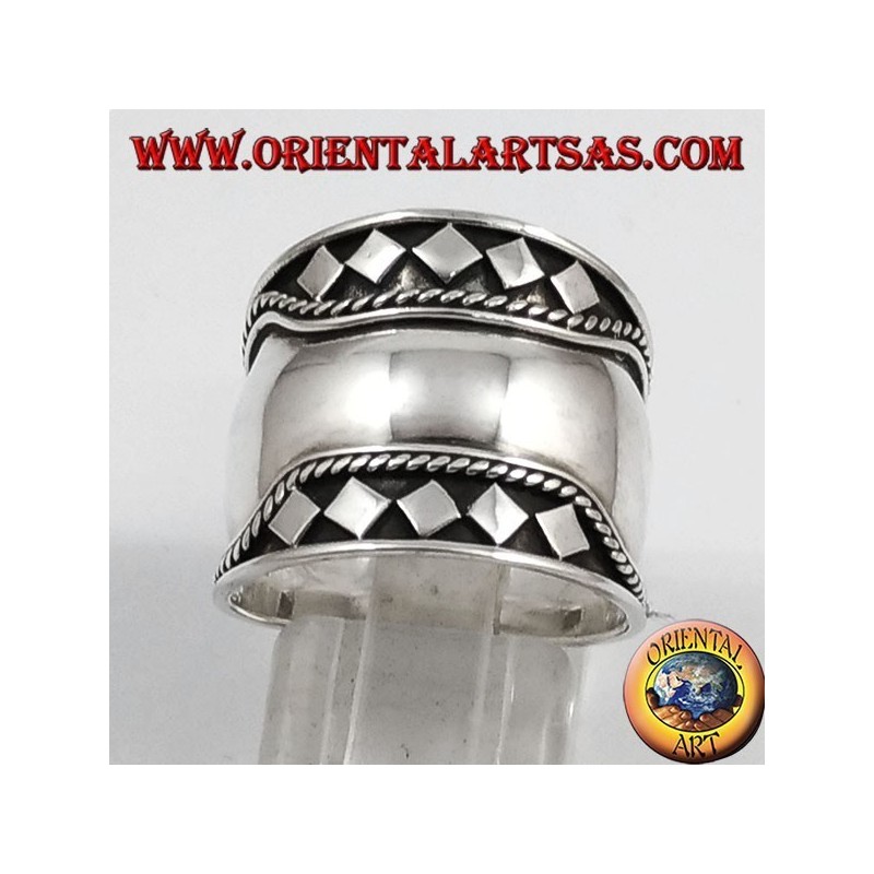 Silber Breitbandring , Bali, brüllen