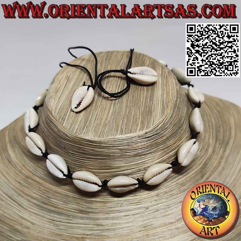 Cowrie shells choker necklace (15)