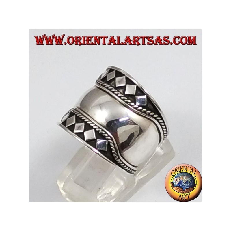 Silber Breitbandring , Bali, brüllen