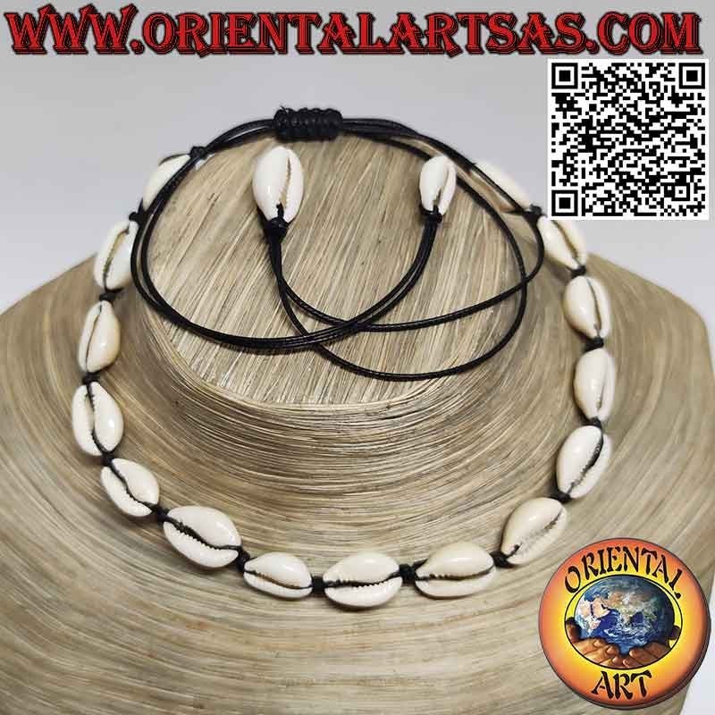 Collier ras du cou cauris (17)