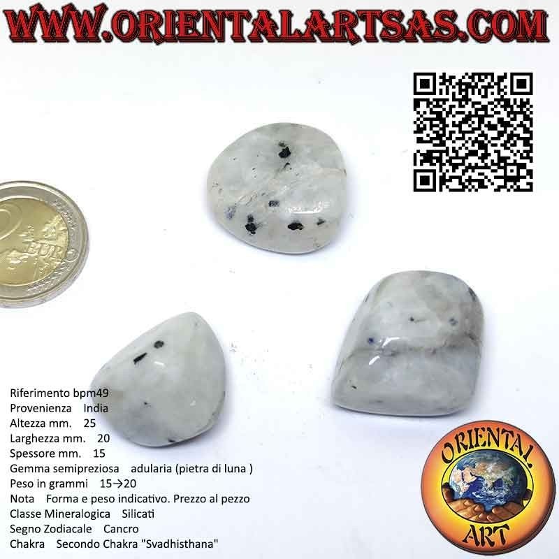Tumbled Indian white moonstone
