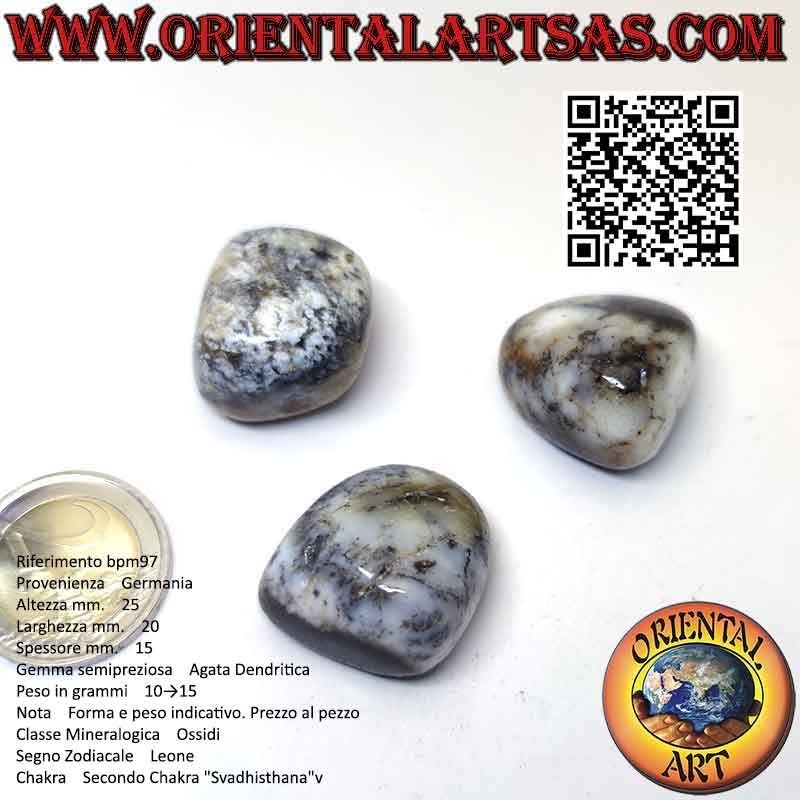 Tumbled Dendritic Agate