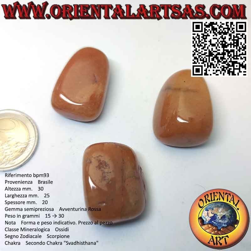 Aventurine rouge roulée