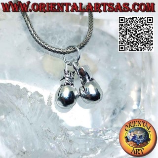 Colgante en plata 925 ‰ el par de guantes de boxeo - boxeo