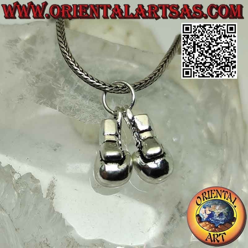 Pendant in 925 ‰ silver the pair of boxing gloves - boxing