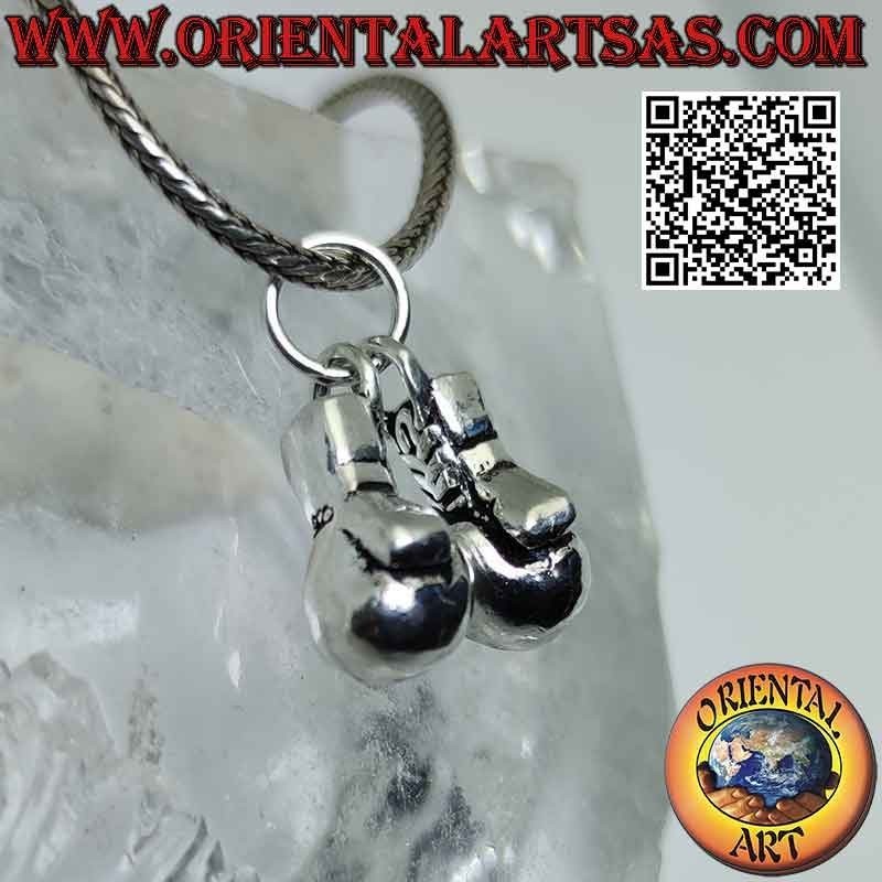 Colgante en plata 925 ‰ el par de guantes de boxeo - boxeo