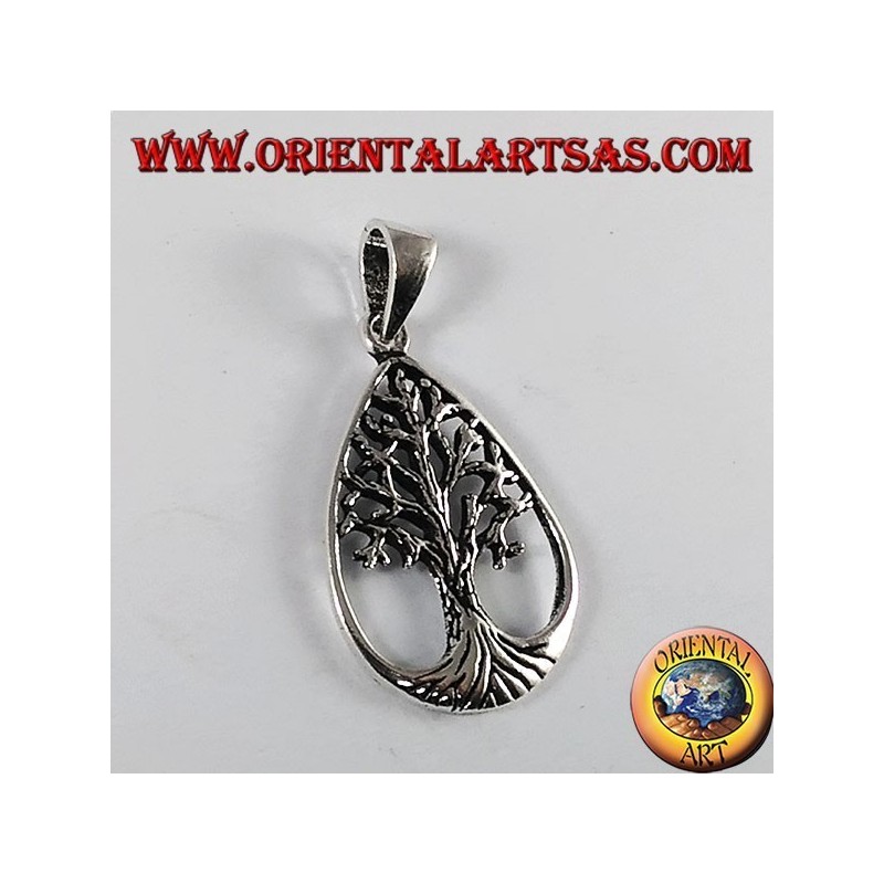 Pendentif argent, arbre de vie (la baisse)