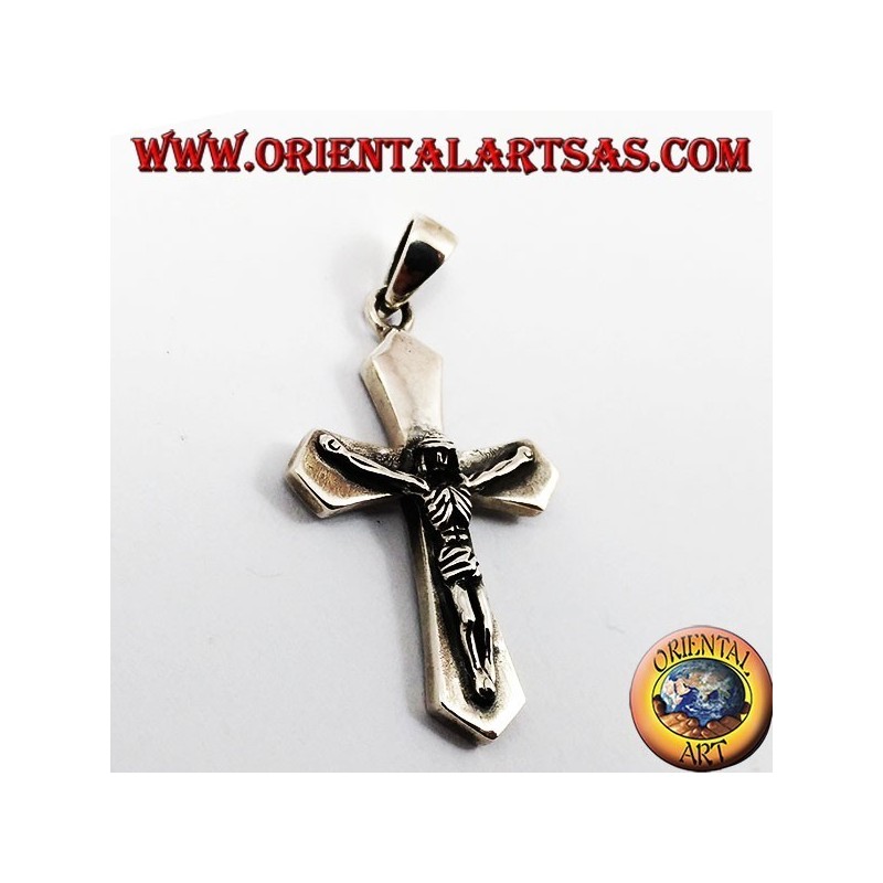 Pendentif argent, crucifié