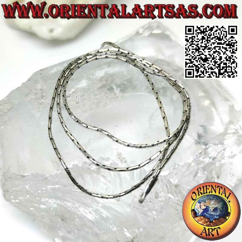 Collier chaîne en argent 925‰, maillon "joint" (épaisseur 0,7 mm)