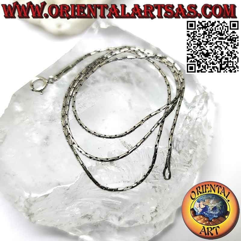 Collar de cadena en plata 925 ‰, eslabón "joint" (grosor 0,7 mm)