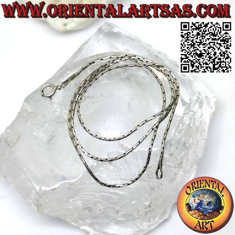 Collar de cadena en plata 925 ‰, eslabón "joint" (grosor 0,7 mm)