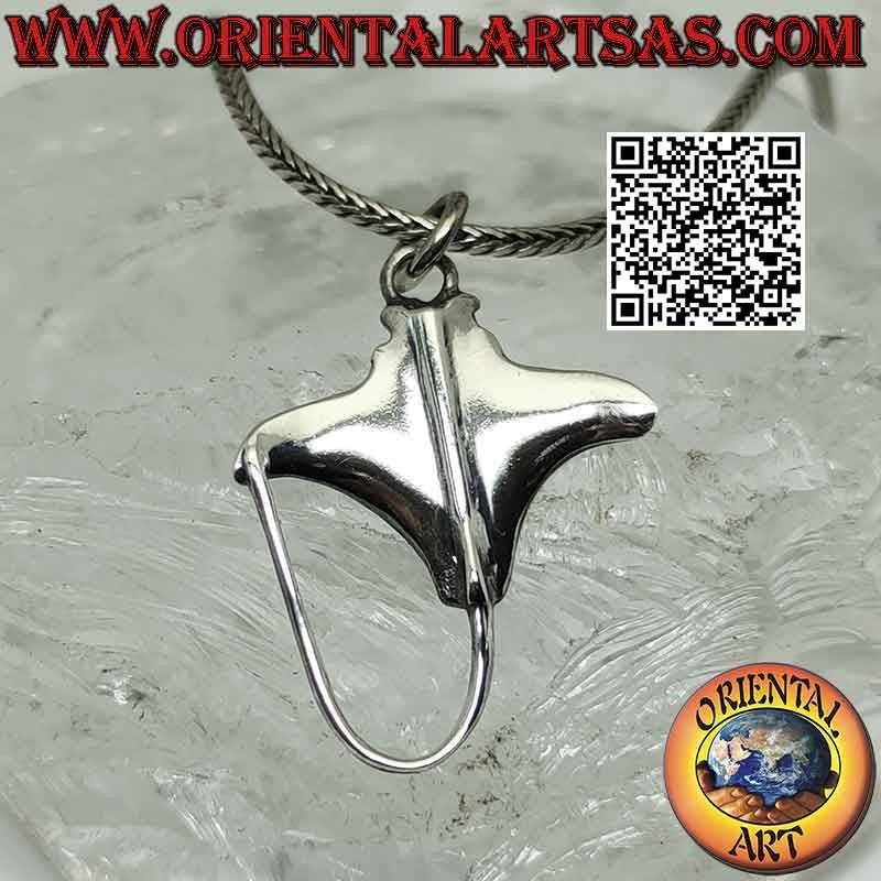 Silberanhänger, Rochen, Mantarochen oder Torpedo (C)