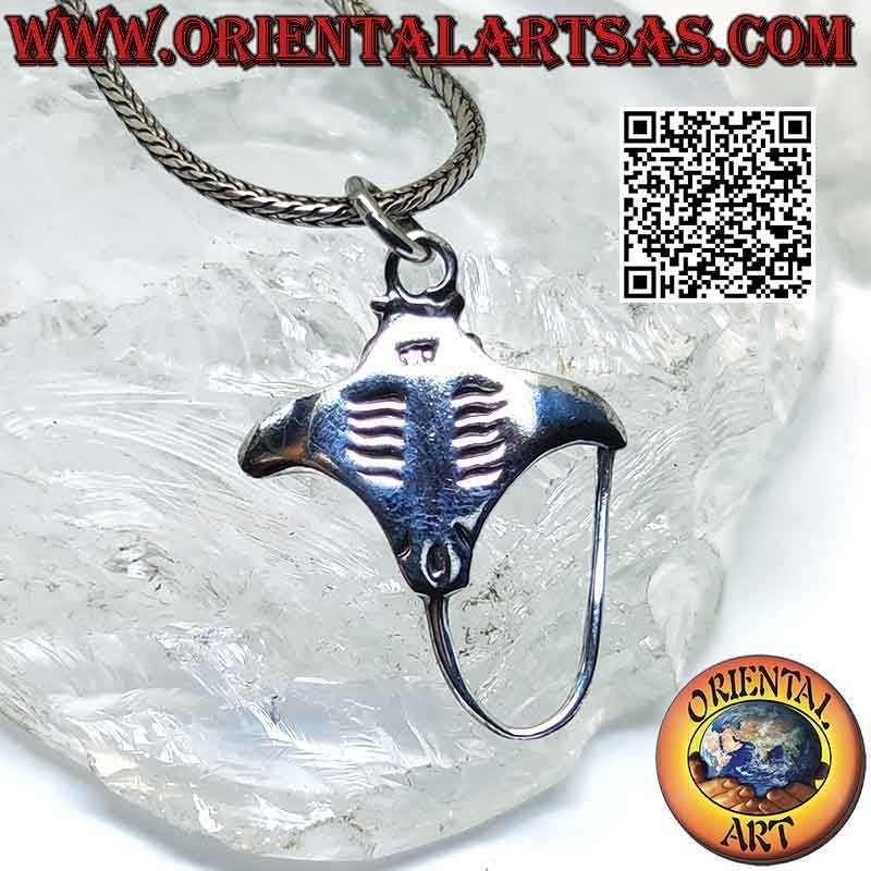 Silberanhänger, Rochen, Mantarochen oder Torpedo (C)