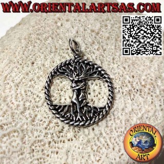 Ciondolo  in argento Albero della vita degli innamorati