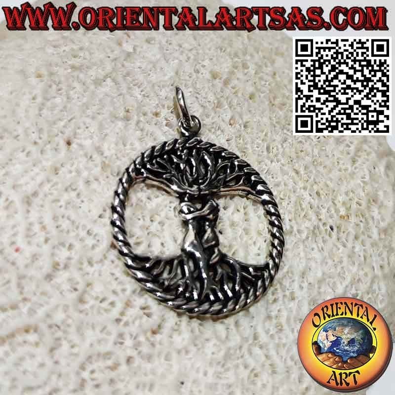 Ciondolo  in argento Albero della vita degli innamorati