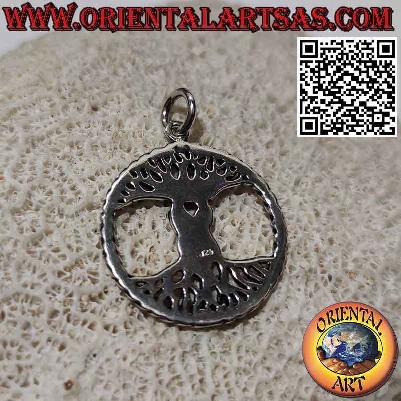 Silver pendant Tree of life for lovers