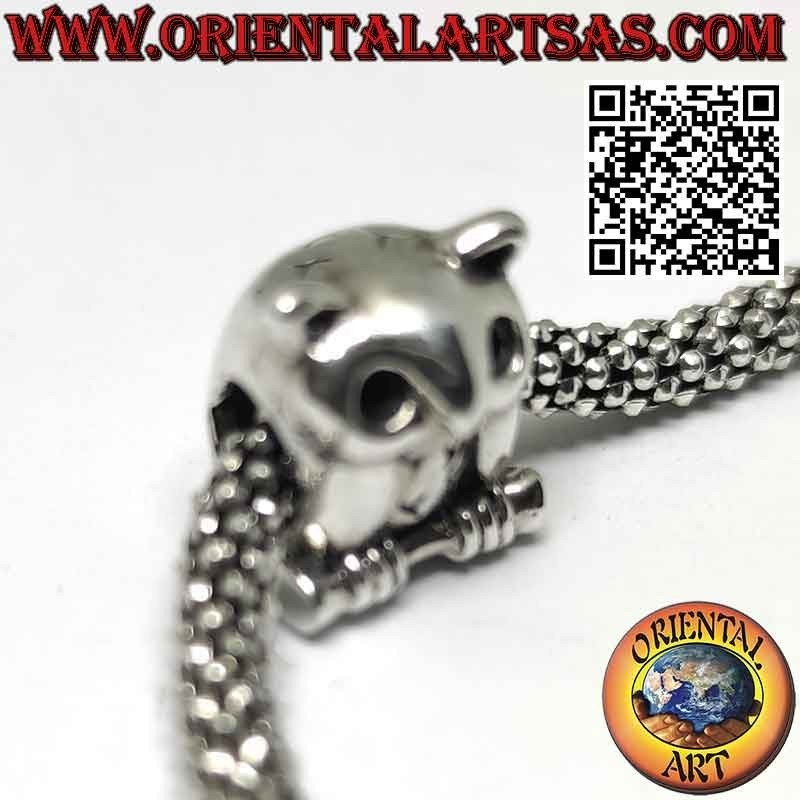 Charms in argento 925‰ , Gufo sul ramo