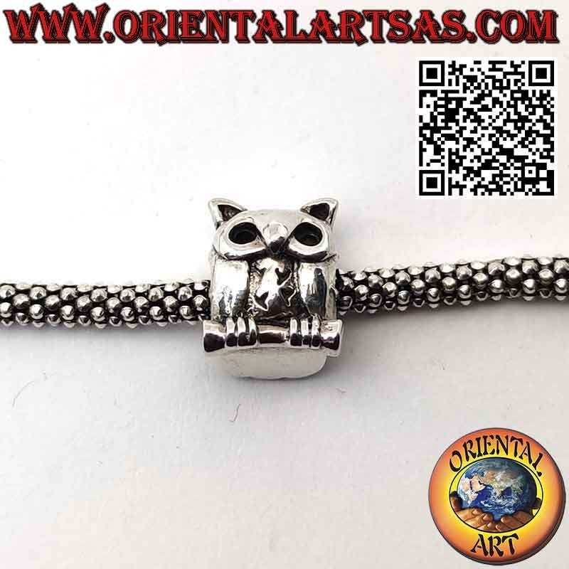 Charms in argento 925‰ , Gufo sul ramo