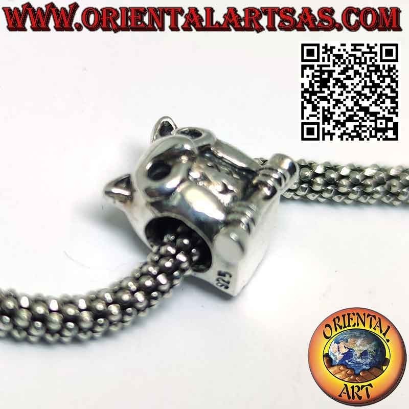 Charms in 925‰ silver, Owl on the branch