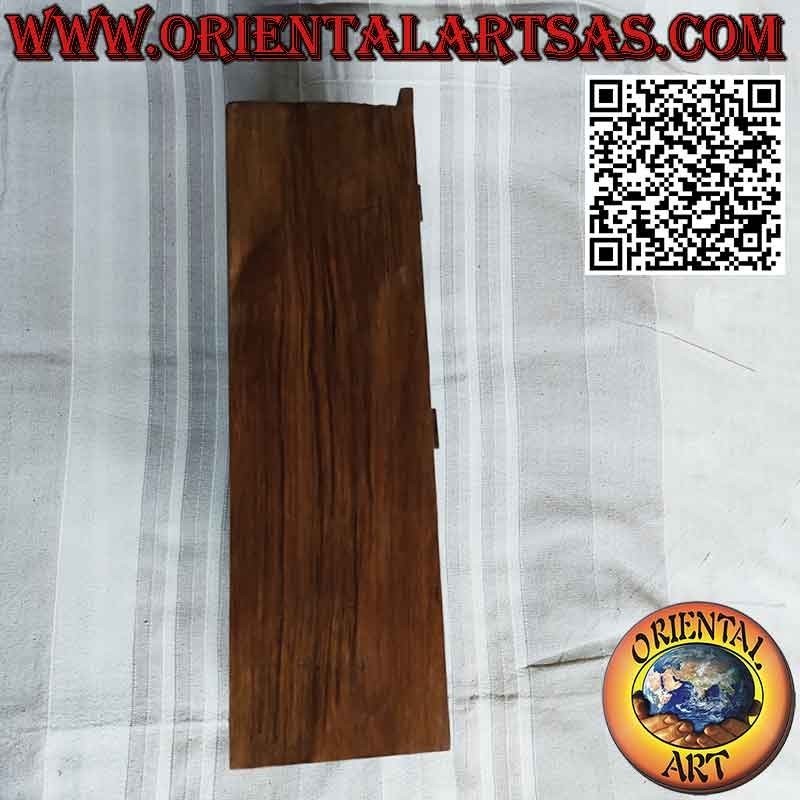 Notice board with two doors, a shelf and a drawer in antique teak wood