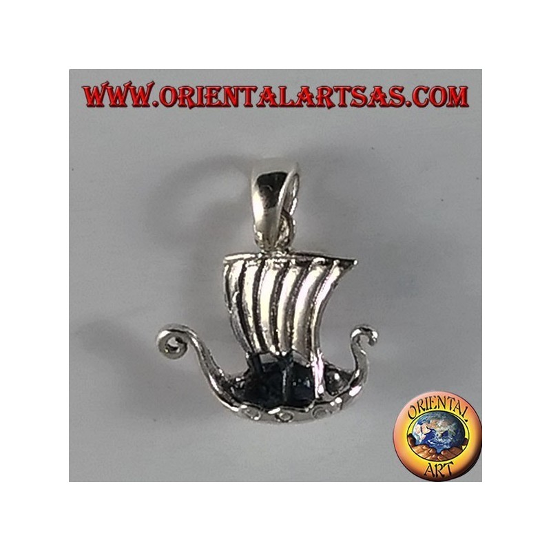Silber Anhänger Viking Segelschiff , Drakkar