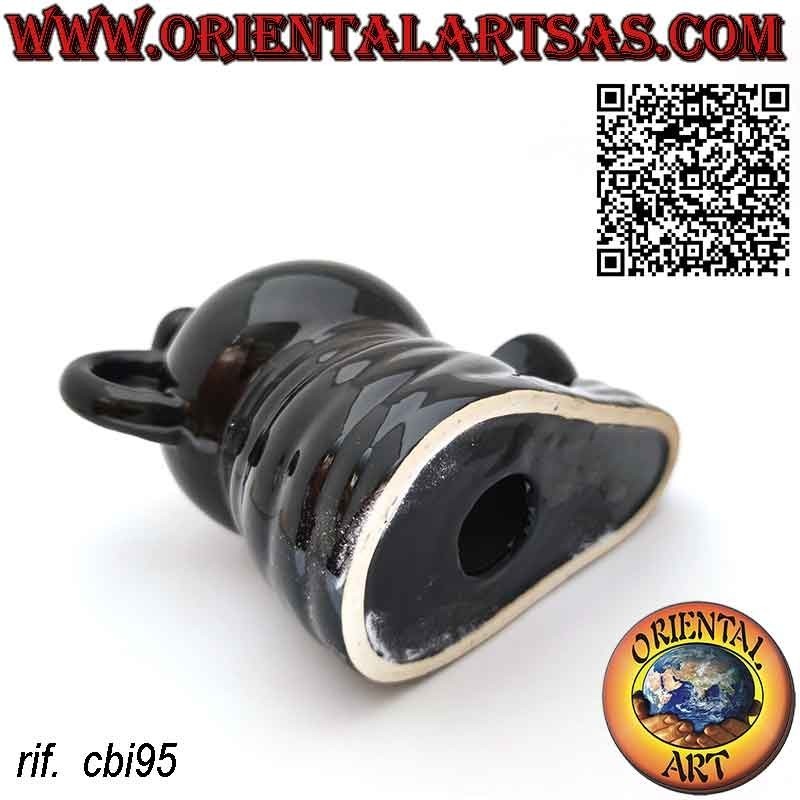 Bruciatore reflusso per incensi a cono la teiera , in ceramica cascata di fumo