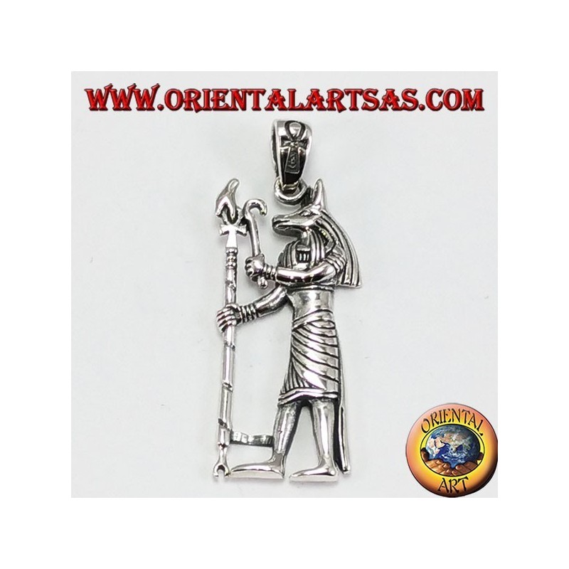 pendentif en argent, Anubis