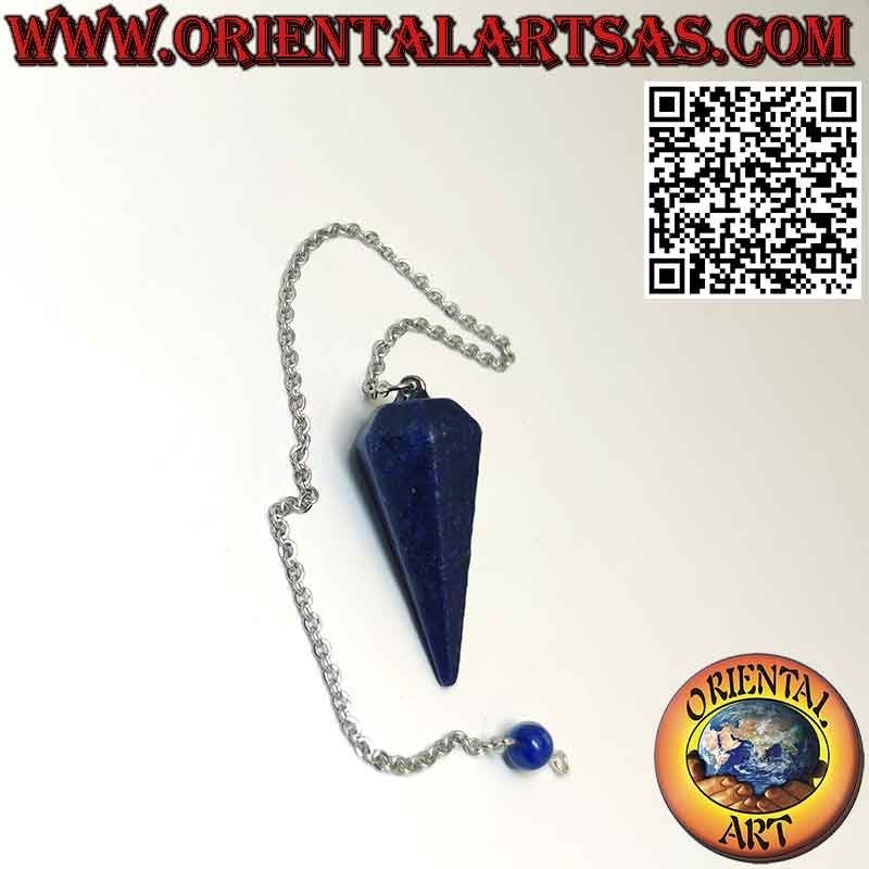 Pendel aus facettiertem natürlichem Lapislazuli