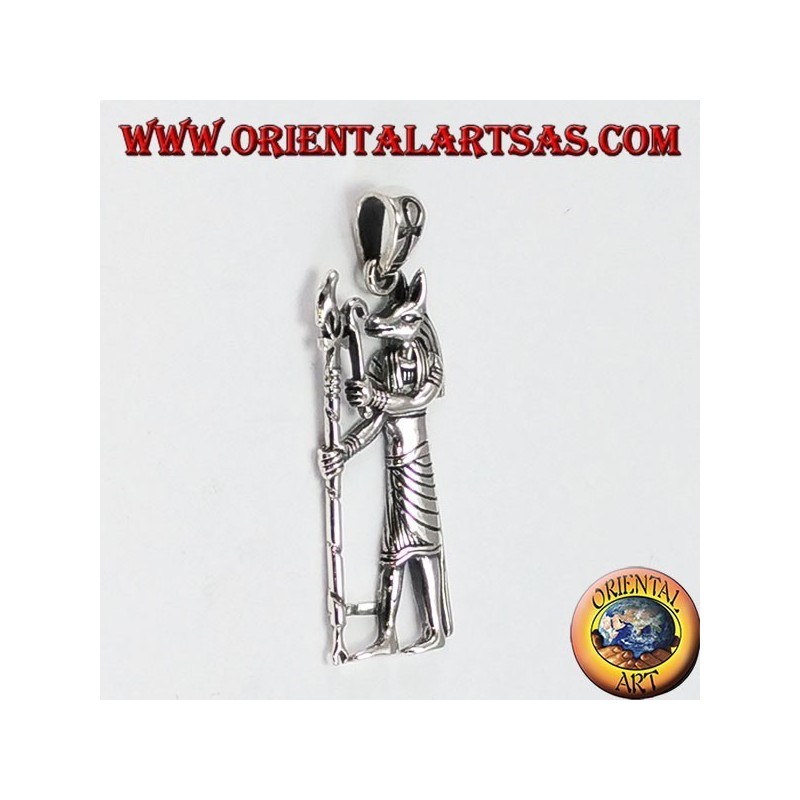Silver pendant, Anubis