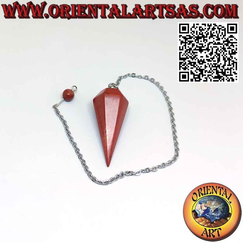 Spiritueller Roter Jaspis Pendel facettiert | Oriental Art