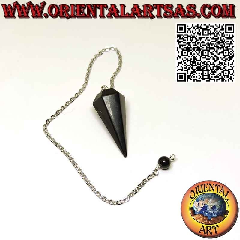 Pendule Obsidienne Noire Facettée – Protection & Intuition