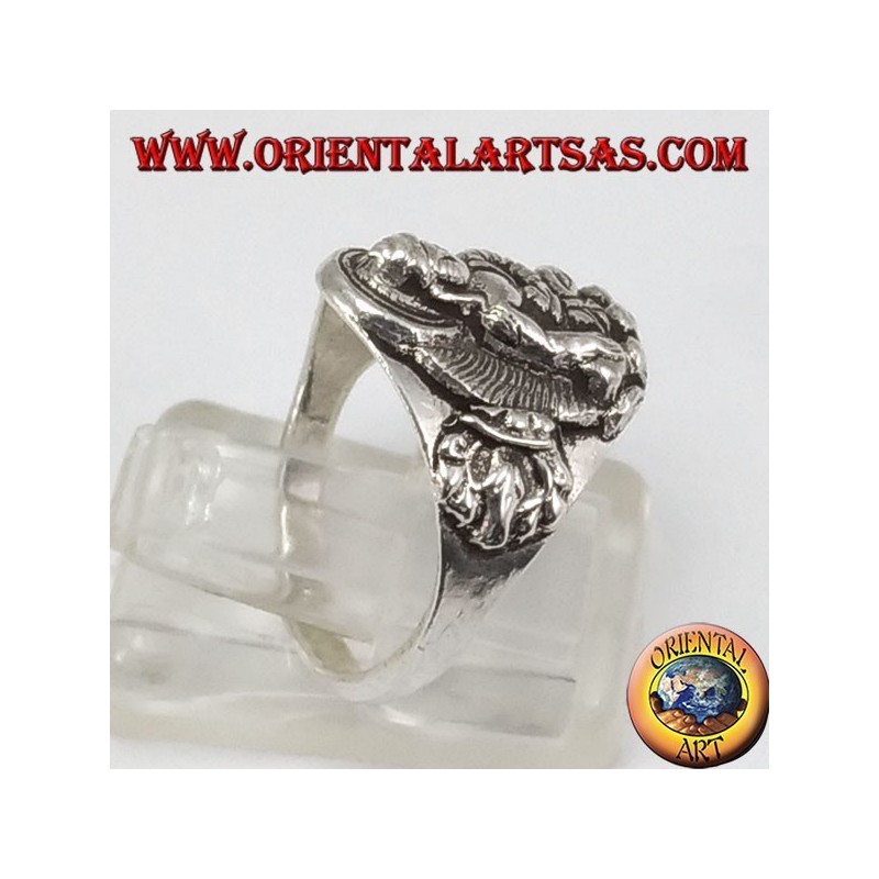 Anello  in argento Buddha