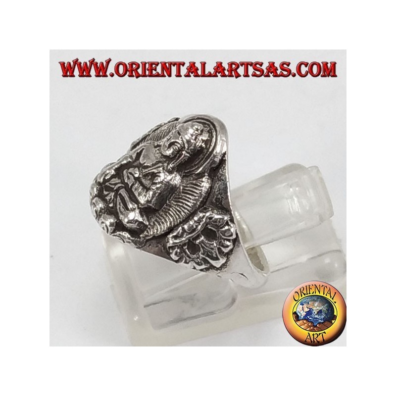 Anello  in argento Buddha