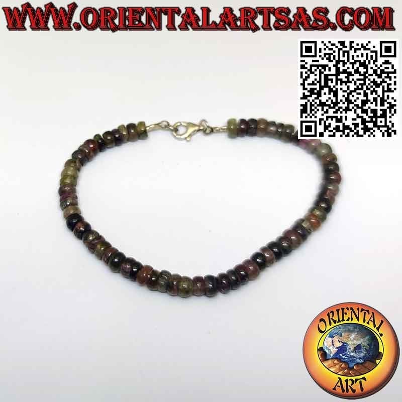 Bracelet Tourmaline Multicolore Naturelle | Argent 925