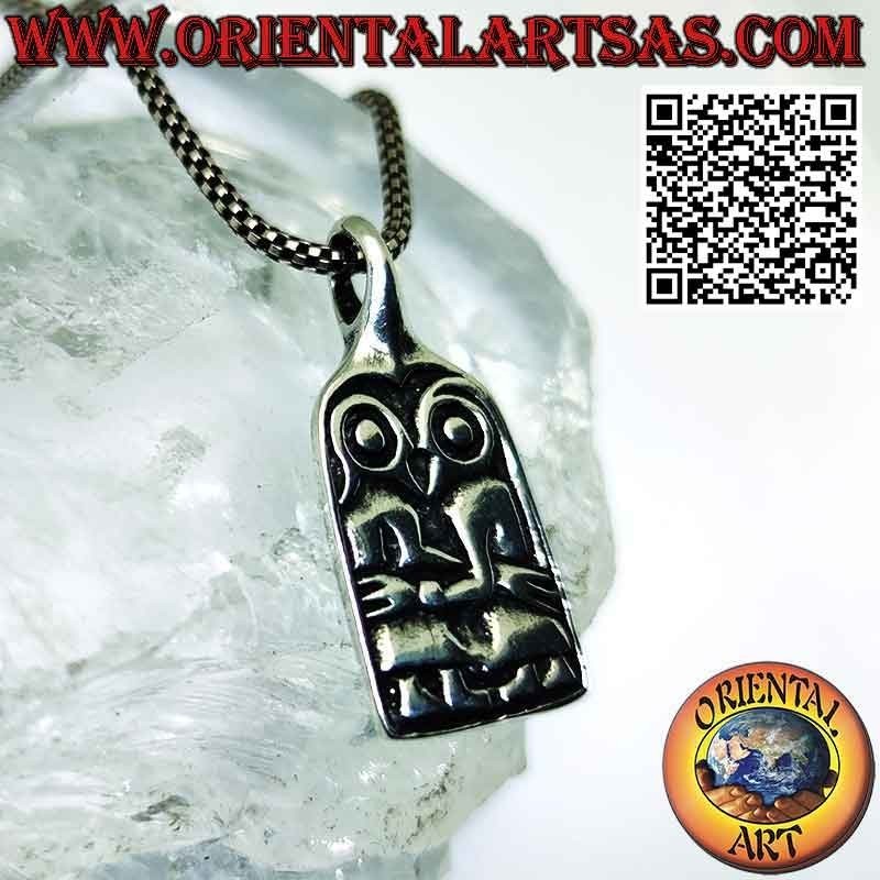 Silver pendant, the couple Adam and Eve first falling in love