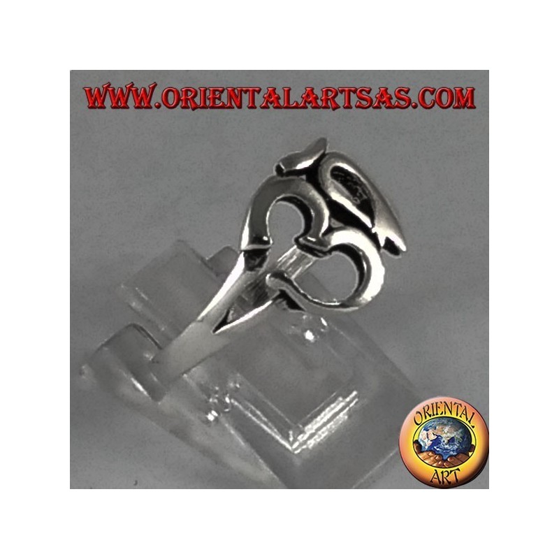 Silberring mit Hindu heiligem Symbol