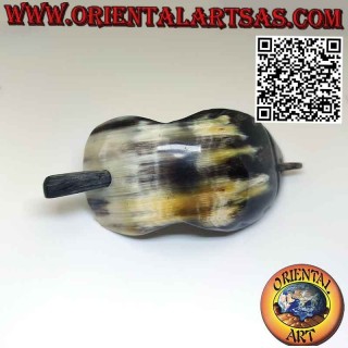 Handmade fish shaped buffalo horn stick hair clip