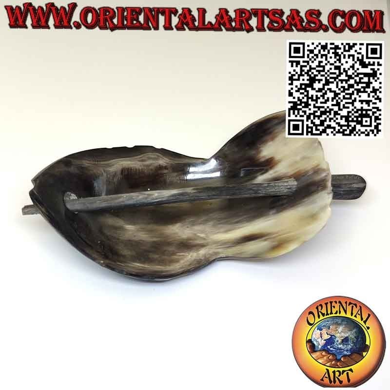 Handmade fish shaped buffalo horn stick hair clip