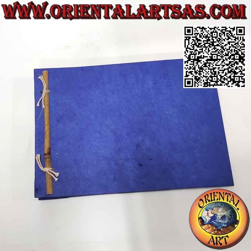 Photo album in Nepalese rice paper and black leaf sheets, (14 x 19 cm)