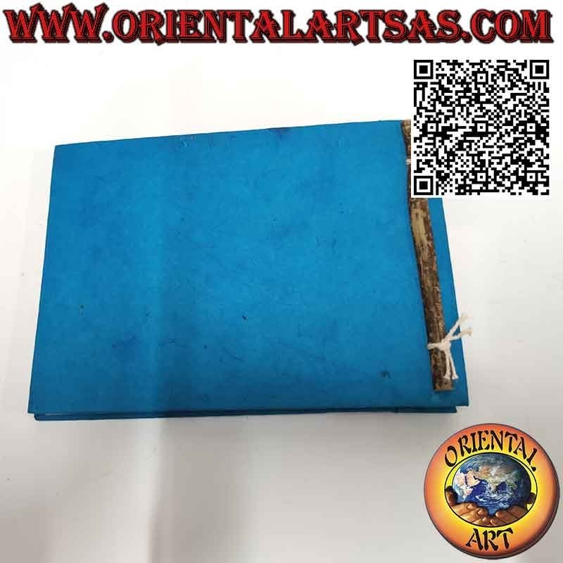 Photo album in Nepalese rice paper and black leaf sheets, (14 x 19 cm)