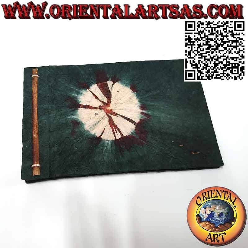 Rice paper photo album with black sheets, radiant sun (14 x19cm)