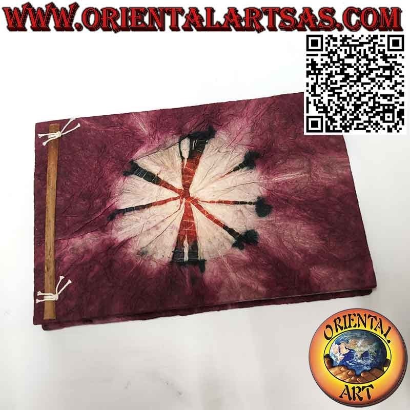 Rice paper photo album with black sheets, radiant sun (14 x19cm)