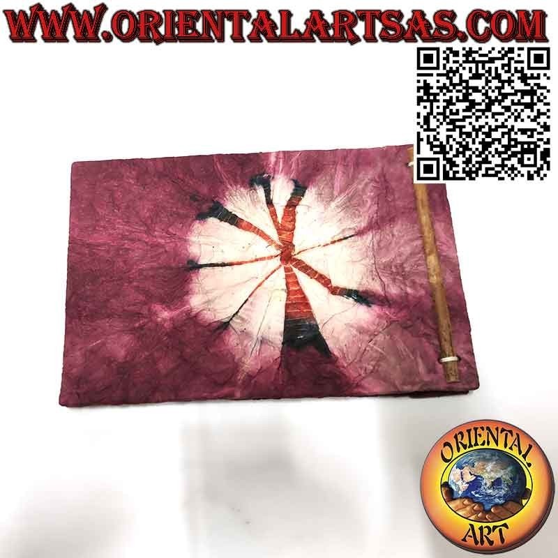 Rice paper photo album with black sheets, radiant sun (14 x19cm)