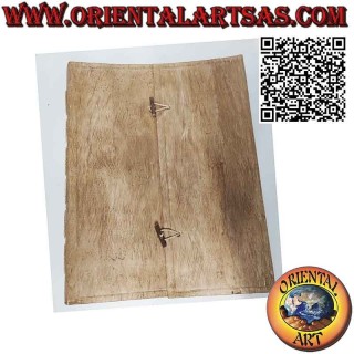 Photo album in rice paper bark cover with central closure, 40 cm (16x2 sheets of 2)