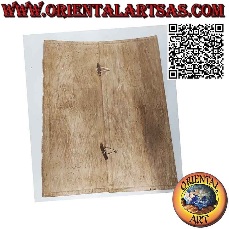 Photo album in rice paper bark cover with central closure, 40 cm (16x2 sheets of 2)