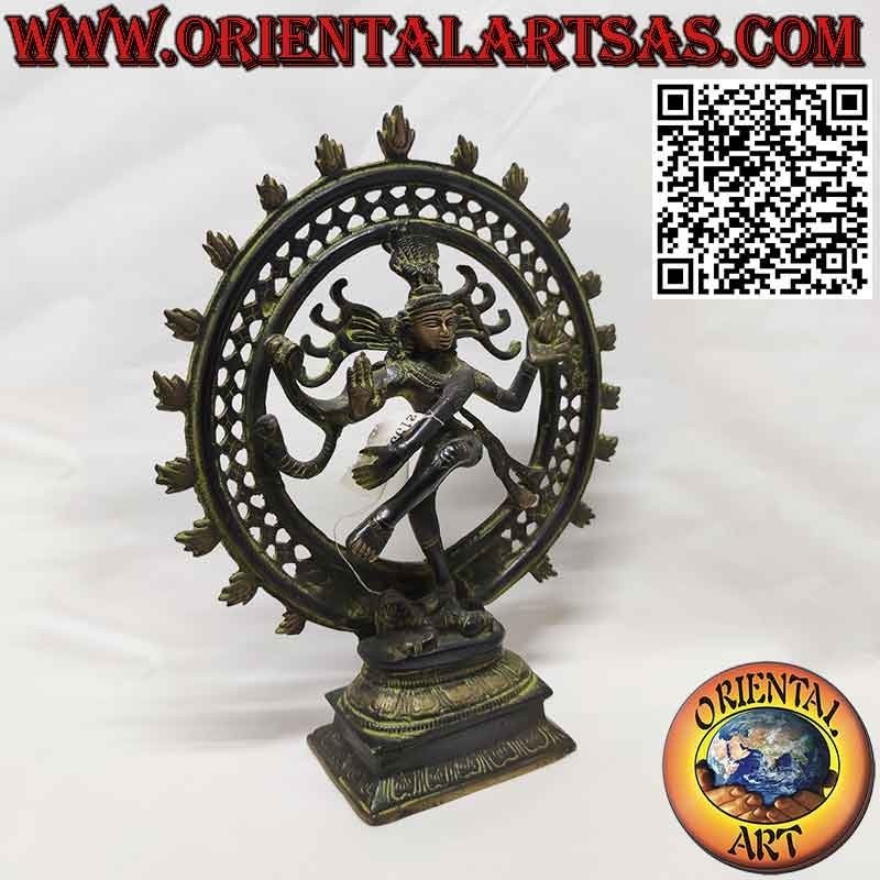 Scultura di Shiva  Nataraja  Shiva Danzante in bronzo  da 27 cm.