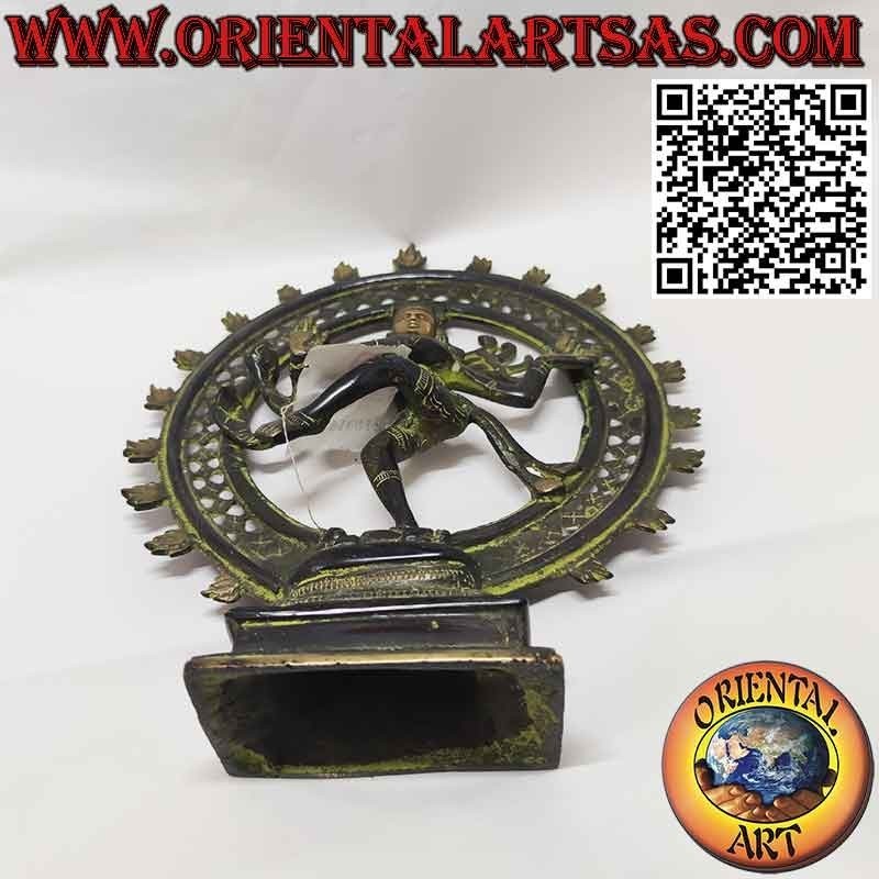 Sculpture of "Nataraja" Shiva cosmic dancer king of dance in bronze 27 cm