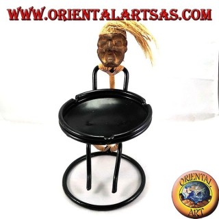 Ashtray on iron tribal hands